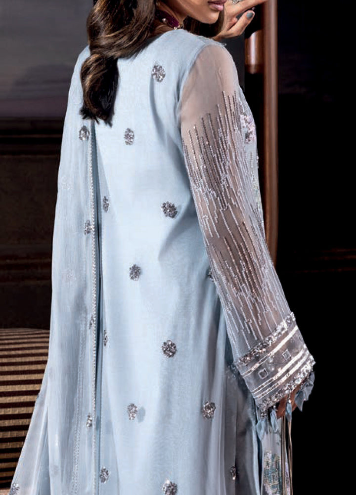 Aura by Zebtan Embroidered Chiffon Suits Unstitched 3 Piece ZB25AF AR-01 - Festive Collection