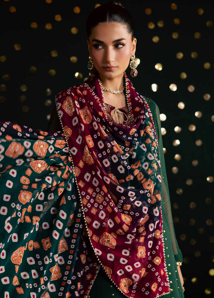 Mukeshkari by Nureh Unstitched Embroidered Chiffon 3 Piece Suit NU26UM MK- 20 - Festive Collection