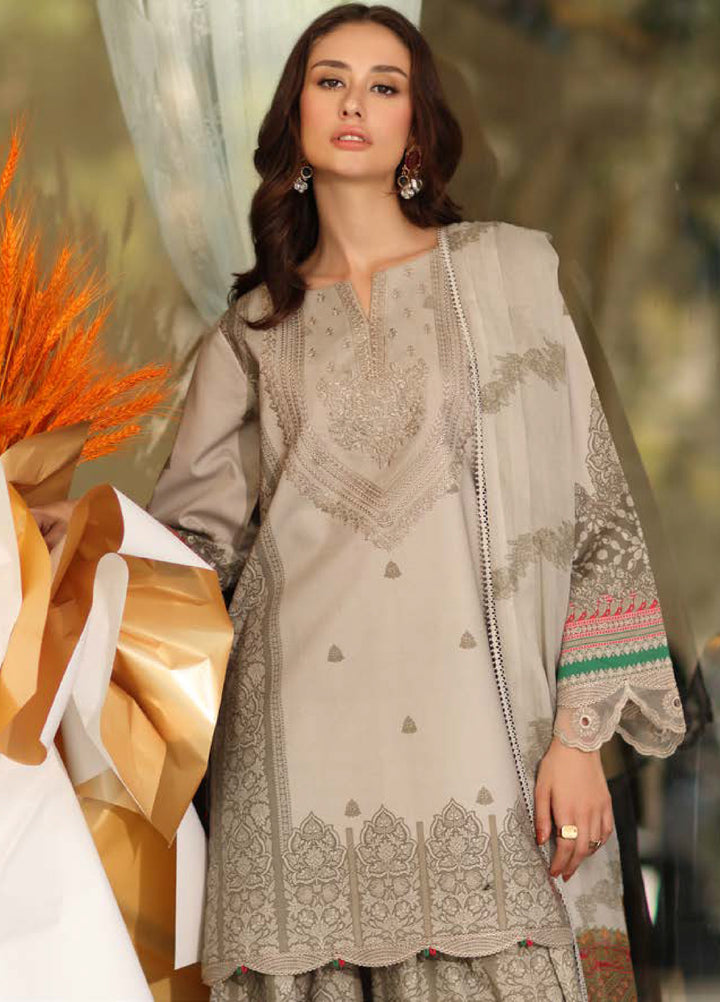 Infinity by Charizma Unstitched Embroidered Lawn 3 Piece Suit CHR26UIL IN6-01 - Casual Collection