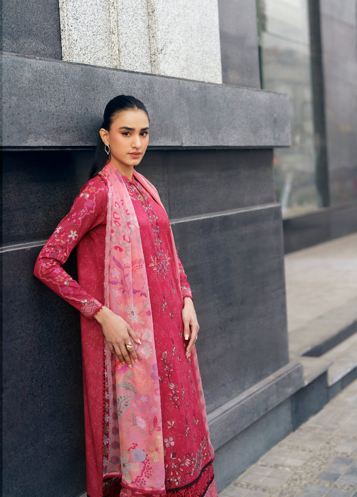 Zync by Florent Unstitched Embroidered Lawn 3 Piece Suit FL26ZU FZ-6B - Summer Collection