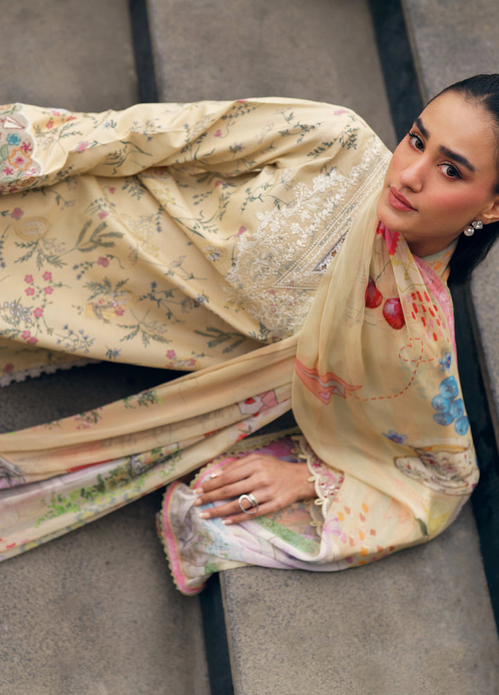 Zync by Florent Unstitched Embroidered Lawn 3 Piece Suit FL26ZU FZ-3B - Summer Collection