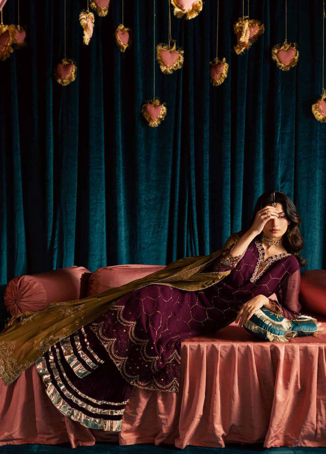 Mukeshkari by Nureh Unstitched Embroidered Chiffon 3 Piece Suit NU26UM MK- 21 - Festive Collection