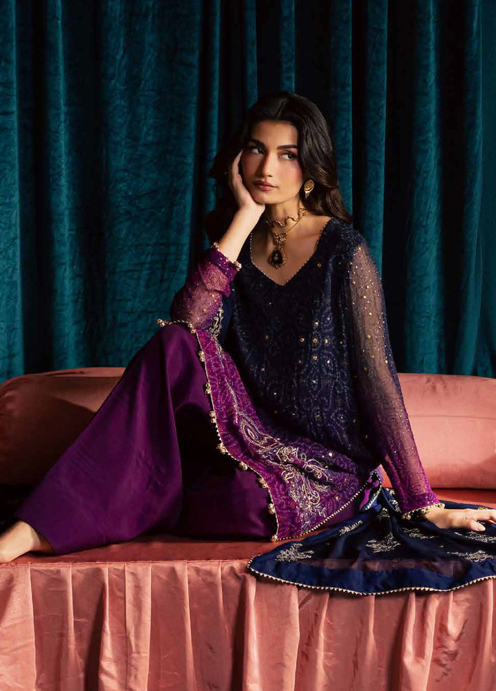 Mukeshkari by Nureh Unstitched Embroidered Chiffon 3 Piece Suit NU26UM MK- 23 - Festive Collection