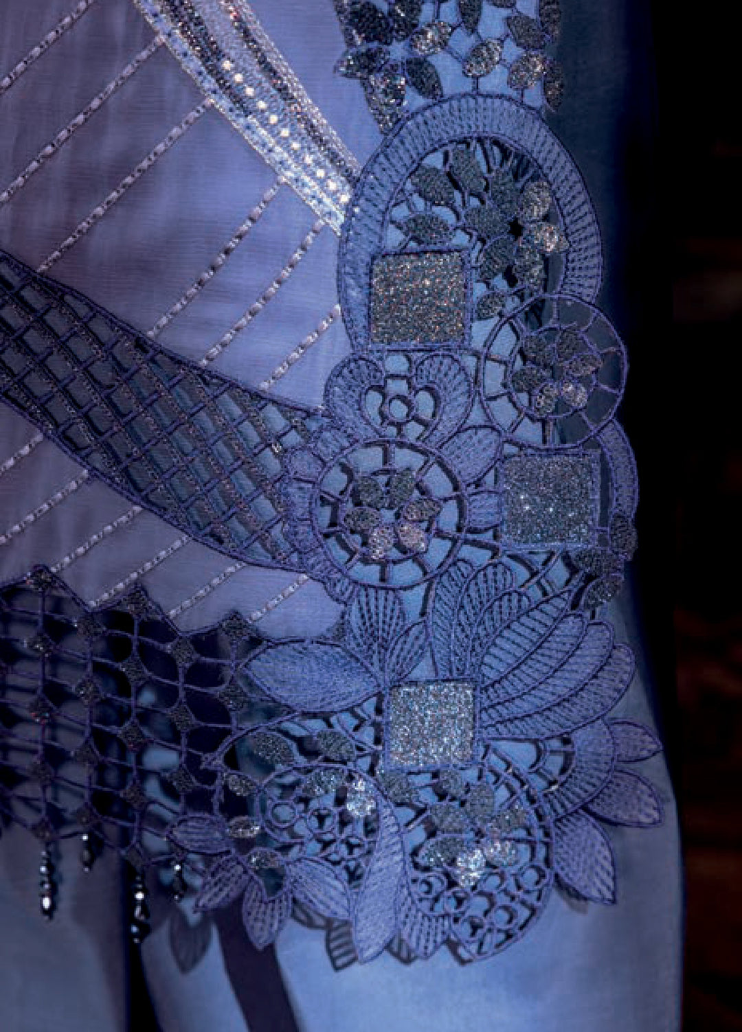 Aura by Zebtan Embroidered Chiffon Suits Unstitched 3 Piece ZB25AF AR-06 - Festive Collection