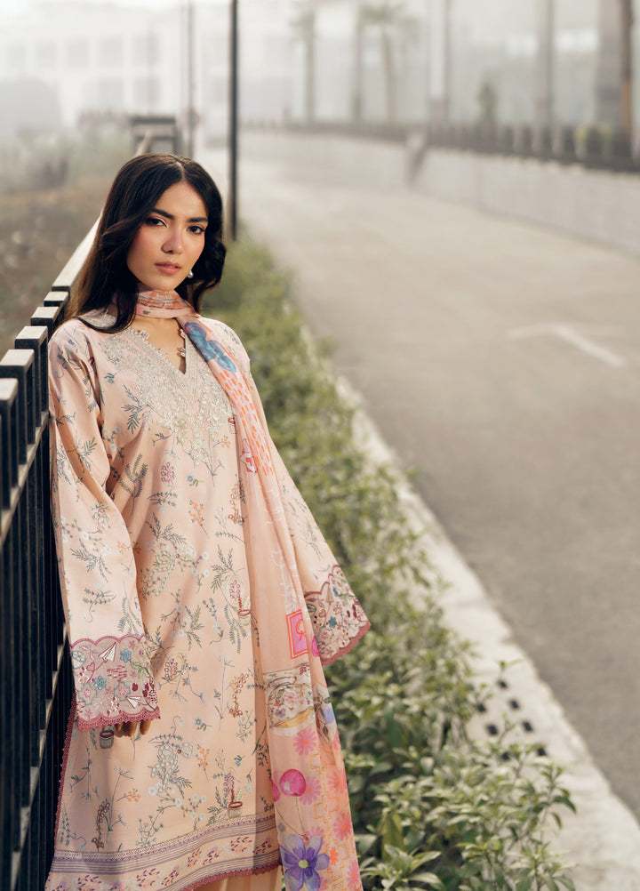 Zync by Florent Unstitched Embroidered Lawn 3 Piece Suit FL26ZU FZ-3A - Summer Collection