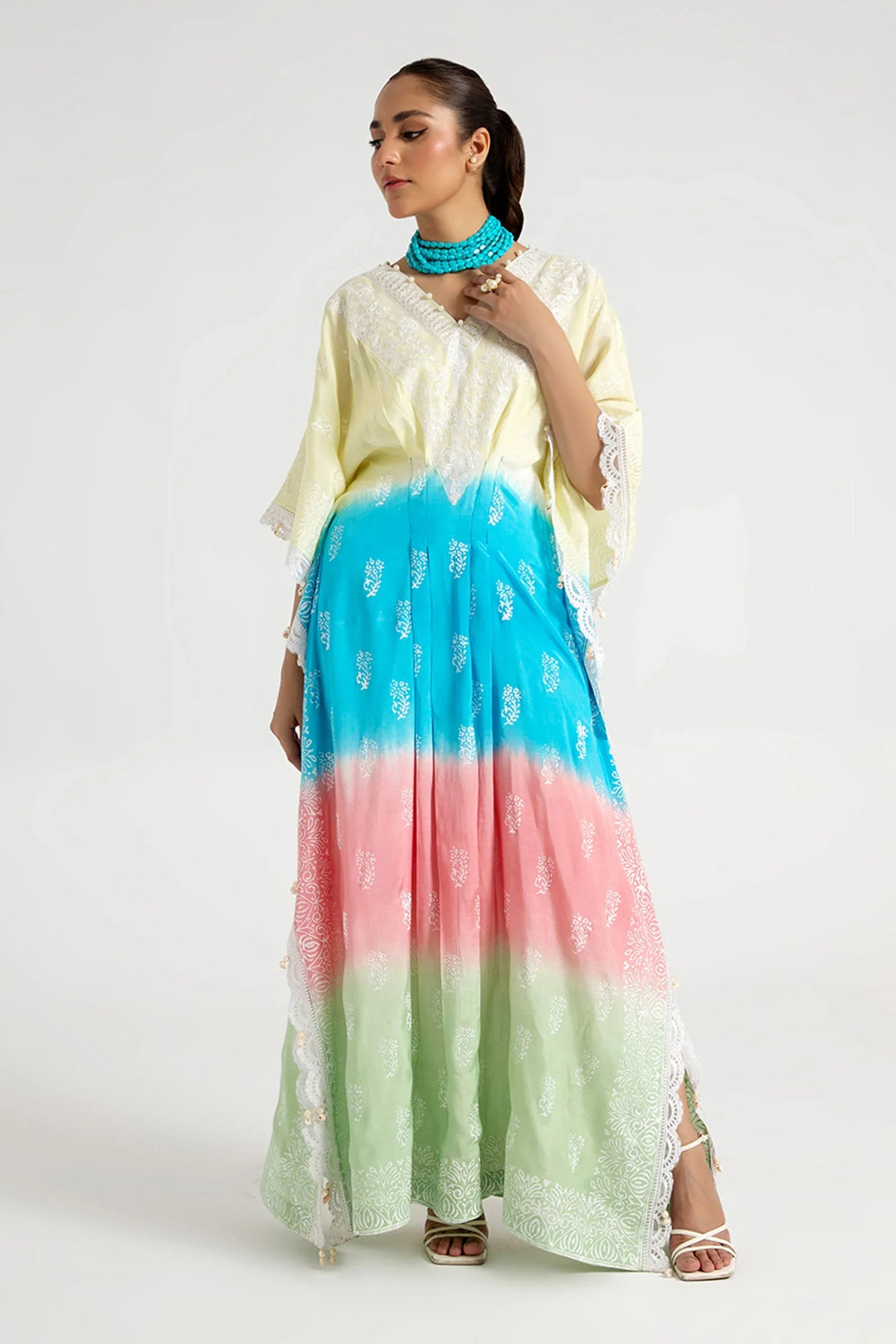 Arif Ashraf Pret Embroidered Viscose Blend 2 Piece Suit Sari