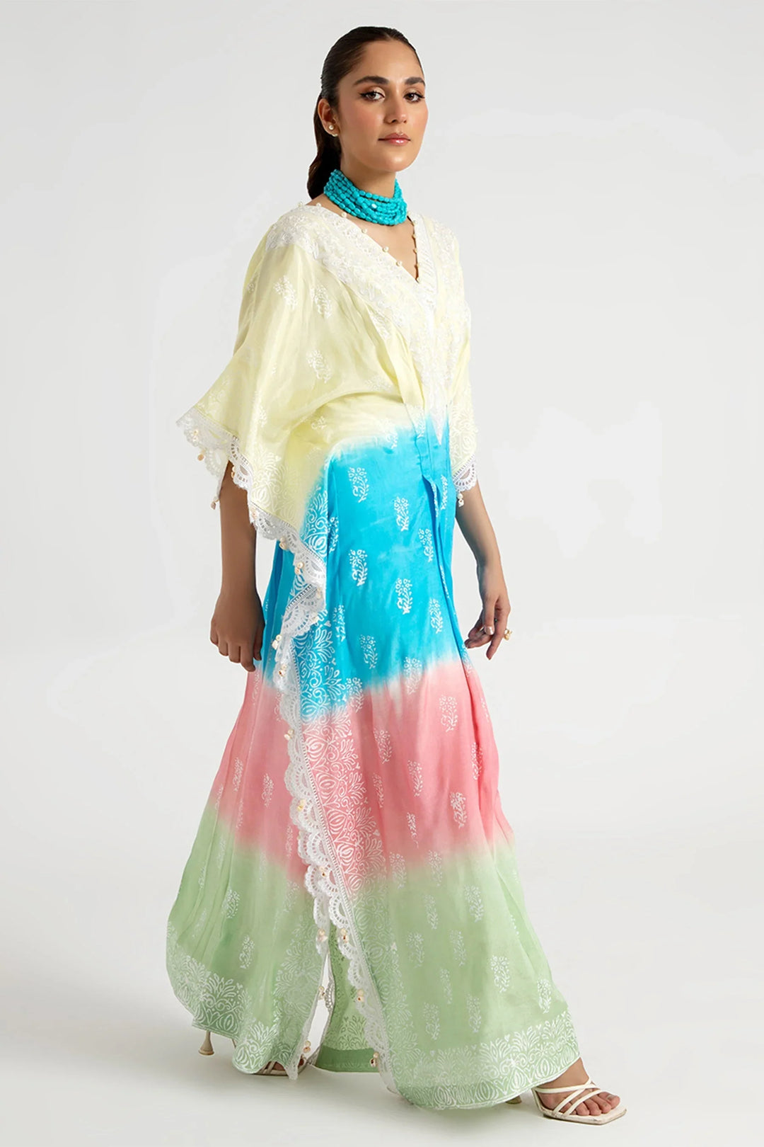 Arif Ashraf Pret Embroidered Viscose Blend 2 Piece Suit Sari