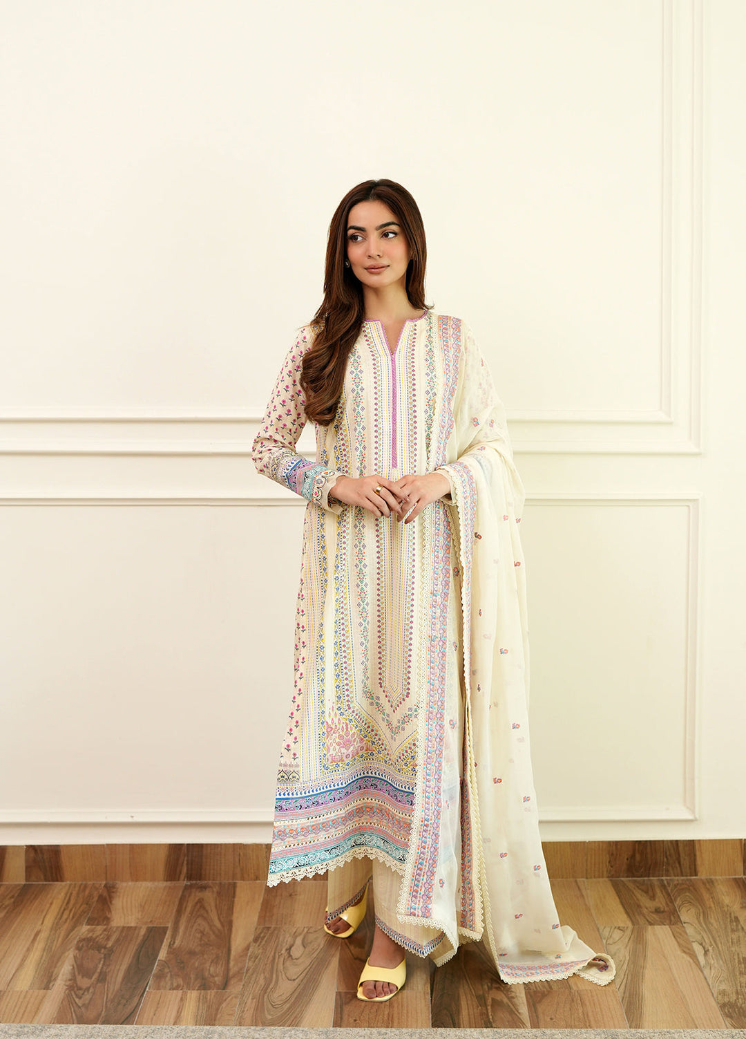 Virelle by Sahane Unstitched Printed Lawn 3 Piece Suit CG50003 Daisy - Casual Collection