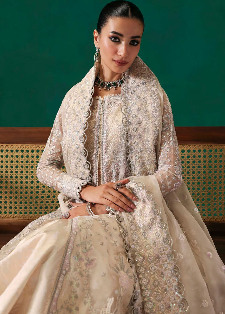 Sable Vogue Embroidered Organza Suits Unstitched 3 Piece SV25UF FC-04-25 - Festive Collection