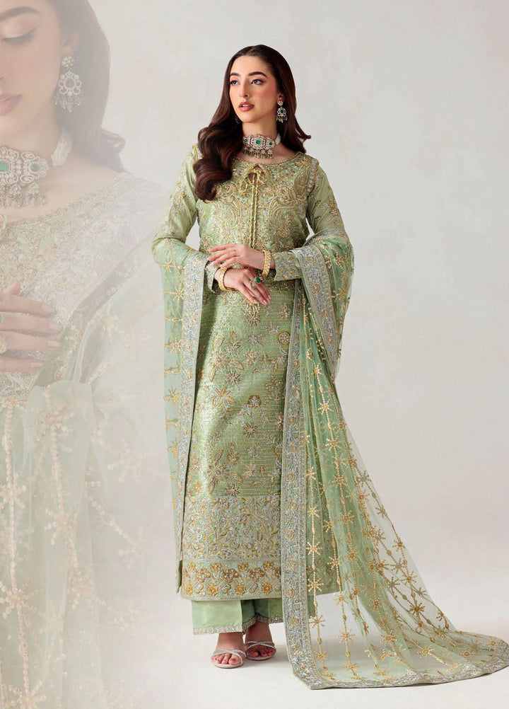 Aik Atelier Embroidered Tissue Suits Unstitched 3 Piece AIK25EF Vl1 D-04 - Formals Collection
