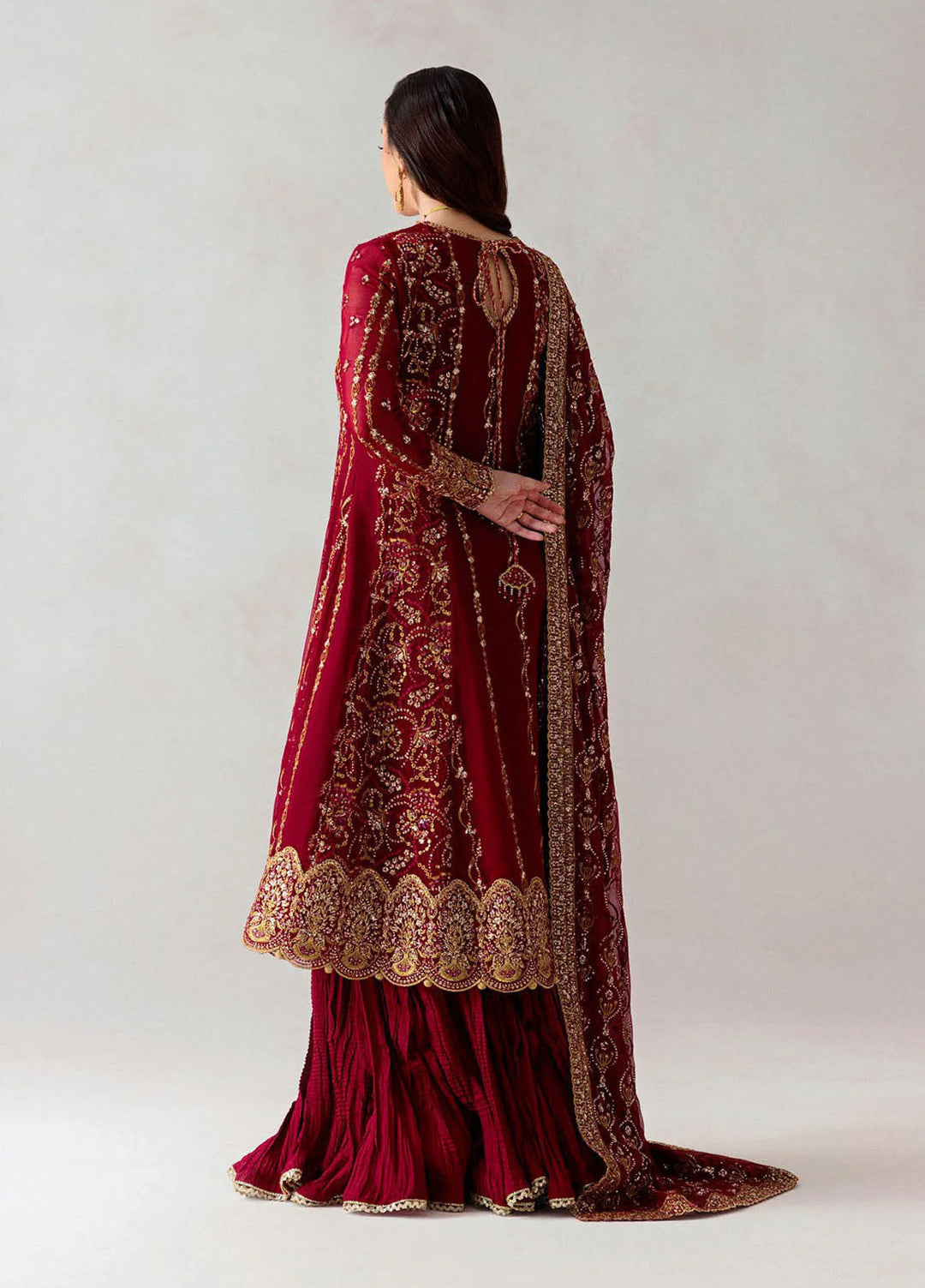 Aik Atelier Embroidered Chiffon Suits Unstitched 3 Piece AIK25EF Vl1 D-06 - Formals Collection