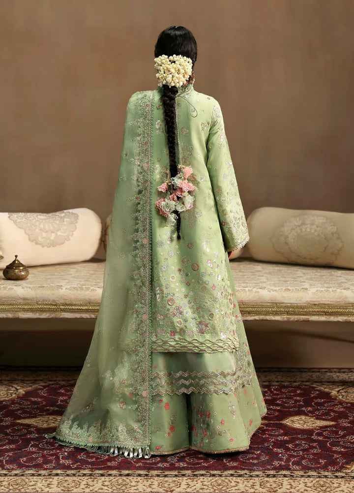 Sable Vogue Embroidered Raw Silk Suits Unstitched 3 Piece SV25UF FC-03-25-G - Festive Collection