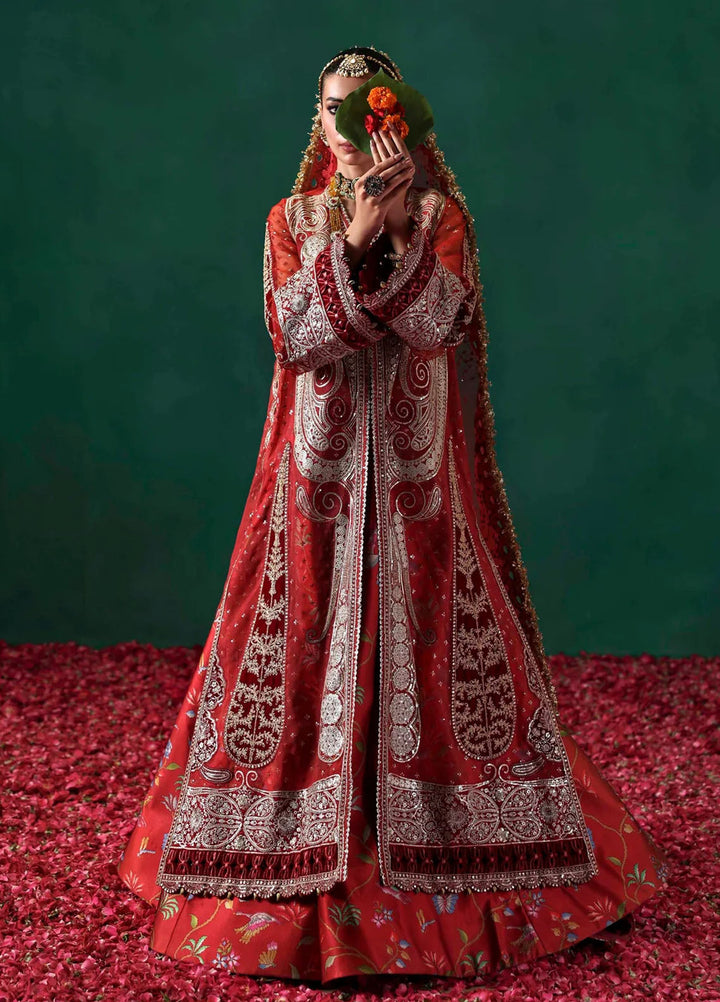 Sable Vogue Embroidered Organza Suits Unstitched 3 Piece SV25UF FC-02-25 - Festive Collection