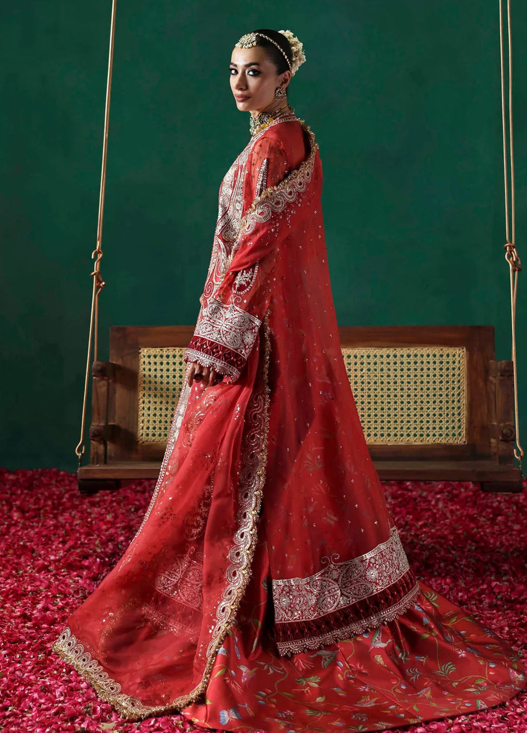Sable Vogue Embroidered Organza Suits Unstitched 3 Piece SV25UF FC-02-25 - Festive Collection