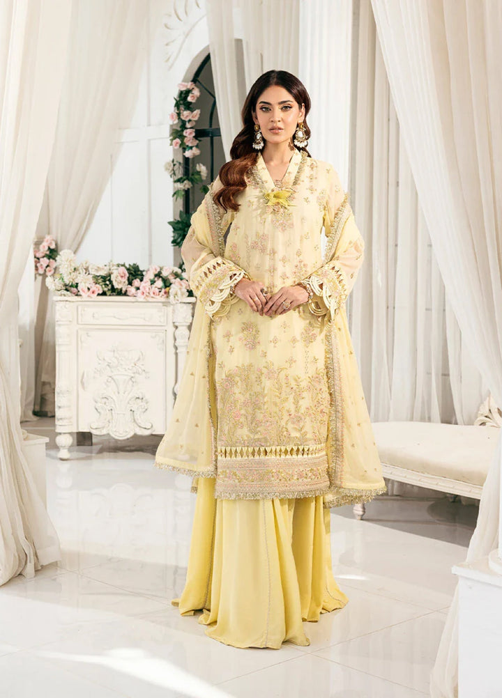 Signature by Salitex Embroidered Chiffon Suits Unstitched 3 Piece SUNS7CH040UT - Summer Collection