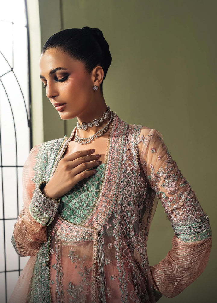 Luminara by Ayzel Unstitched Embroidered Net 3 Piece Suit AAF26UWL Lunal AYZ-171 - Wedding Collection