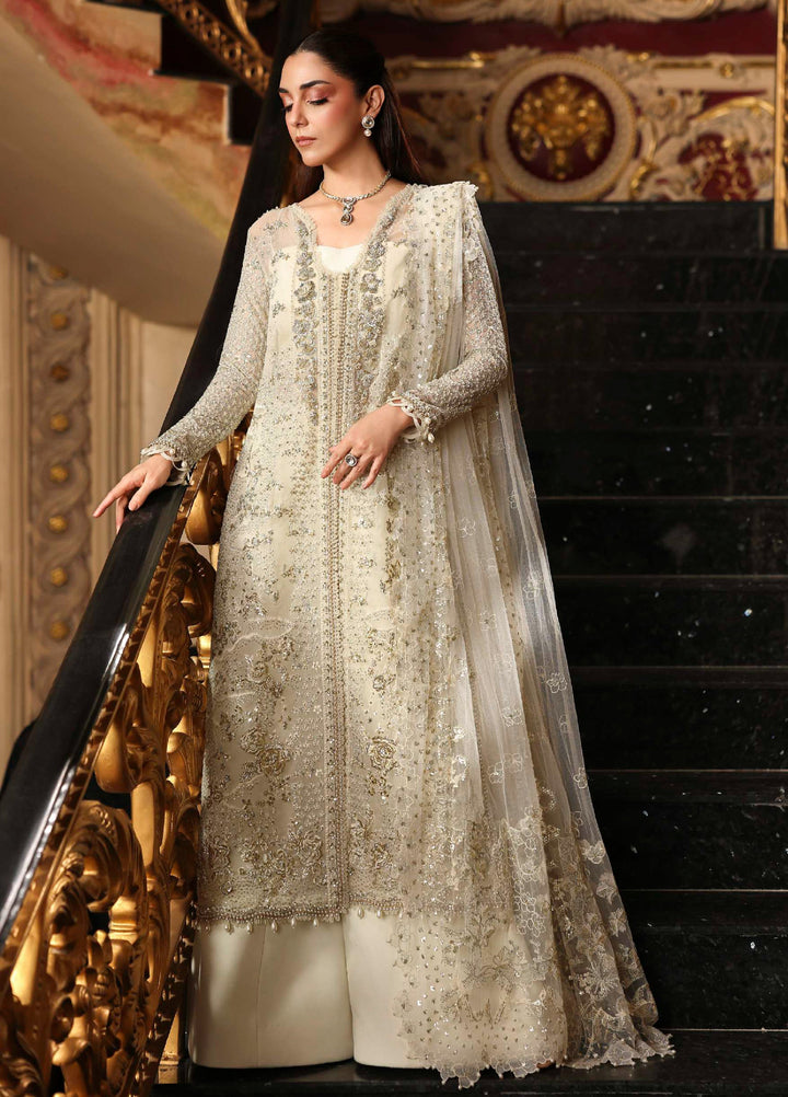 Stardom by Elaf Unstitched Luxury Formals Embroidered Organza 3 Piece Suits  EL25SF D-ESH-01 Celestia - Formal Collection