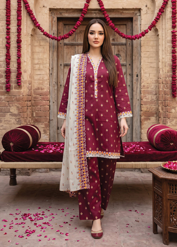 Regalia Textiles Women RTW Printed Lawn 3 Piece Suit RG26PPL D-01 - Casual Collection