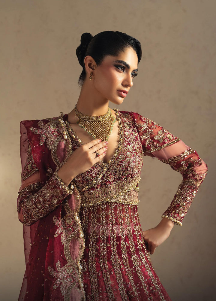 Luminara by Ayzel Unstitched Embroidered Organza 3 Piece Suit AAF26UWL Thean AYZ-173 - Wedding Collection