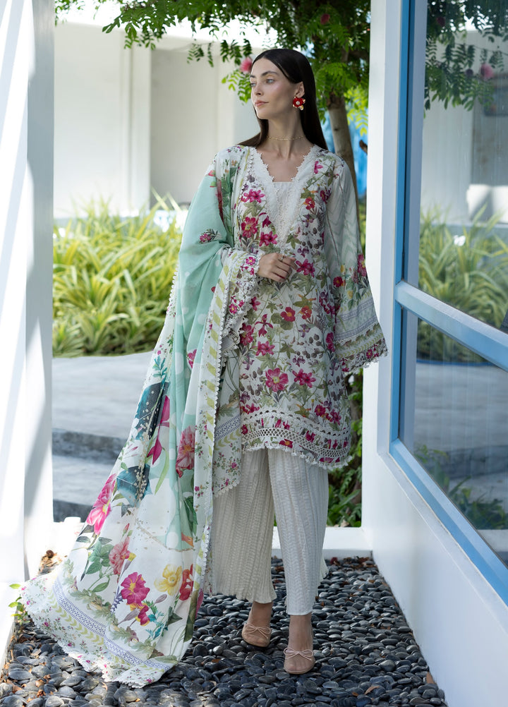 Santorini by Elaf Unstitched Lawn Printed 3 Piece Suit EL26US EPN-9B CHANTILLY - Summer Collection