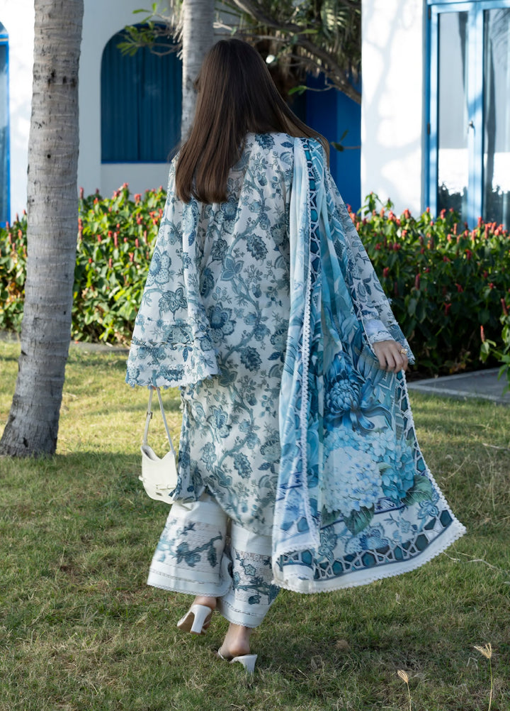 Santorini by Elaf Unstitched Lawn Printed 3 Piece Suit EL26US EPN-05 SURREAL - Summer Collection