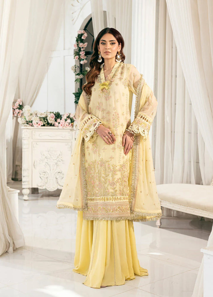 Signature by Salitex Embroidered Chiffon Suits Unstitched 3 Piece SUNS7CH040UT - Summer Collection