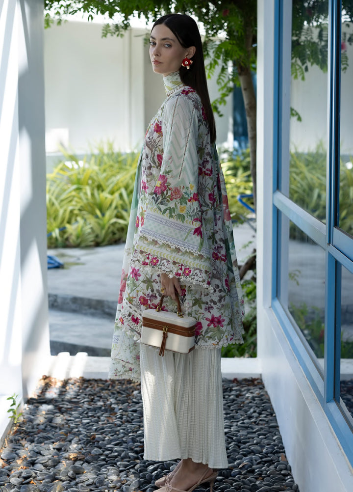 Santorini by Elaf Unstitched Lawn Printed 3 Piece Suit EL26US EPN-9B CHANTILLY - Summer Collection