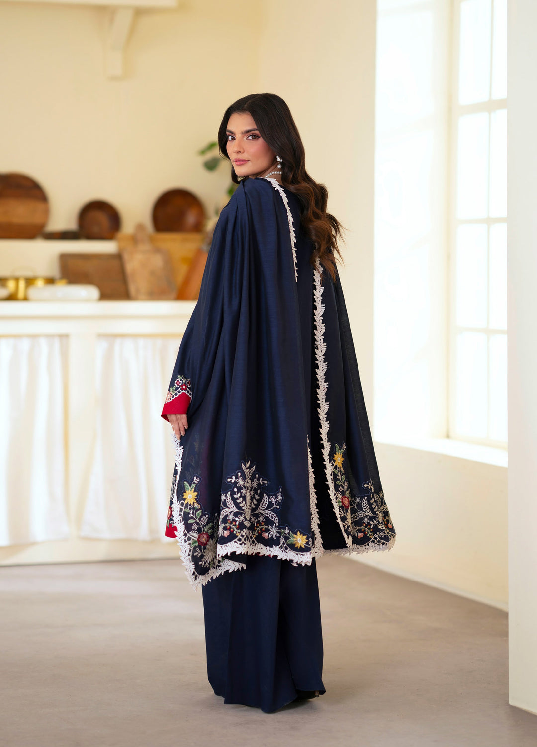 Ember by Mahnur Unstitched Lawn Embroidered 3 Piece Suit MN26UE EM-010 - Summer Collection