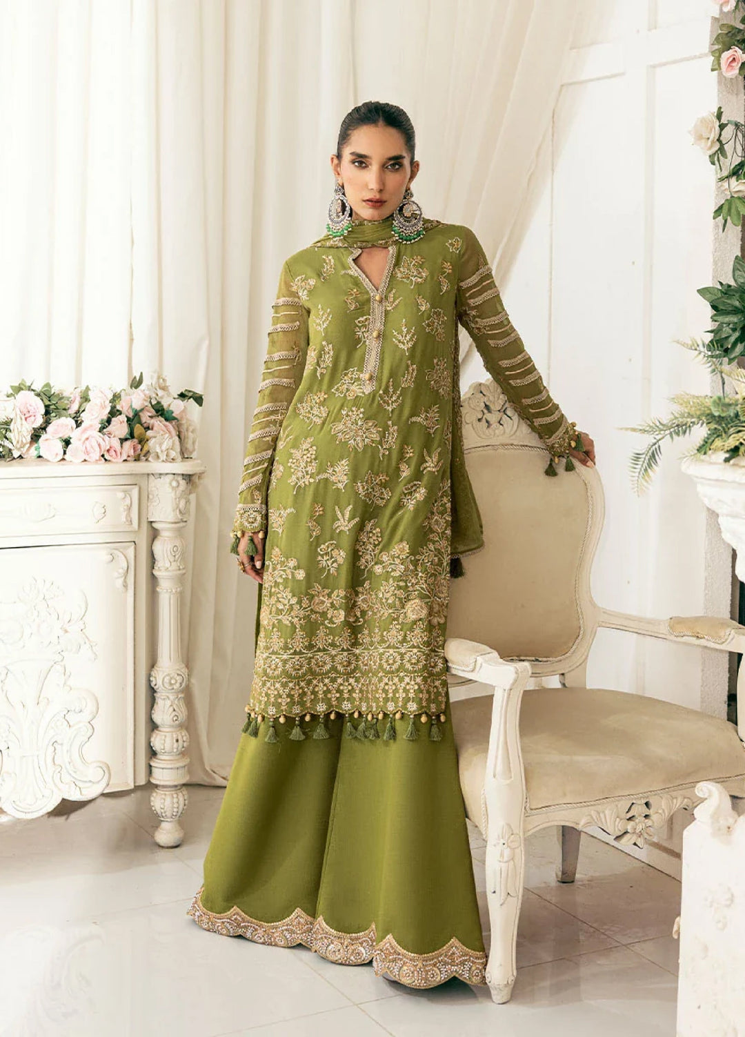 Signature by Salitex Embroidered Chiffon Suits Unstitched 3 Piece SUNS7CH030UT - Summer Collection