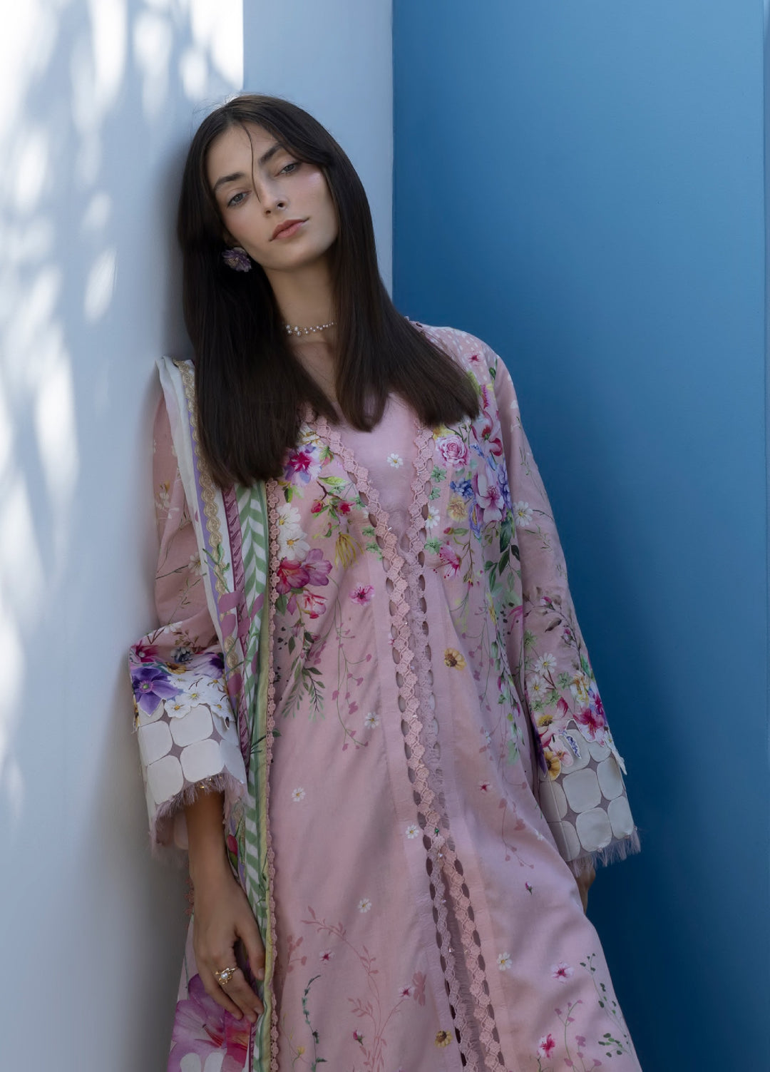 Santorini by Elaf Unstitched Lawn Printed 3 Piece Suit EL26US EPN-02 ANGEL - Summer Collection