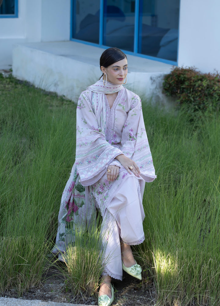 Santorini by Elaf Unstitched Lawn Printed 3 Piece Suit EL26US EPN-4B DOLL ME UP - Summer Collection