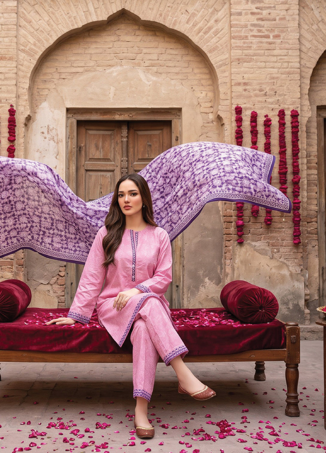 Regalia Textiles Women RTW Printed Lawn 3 Piece Suit RG26PPL D-06 - Casual Collection