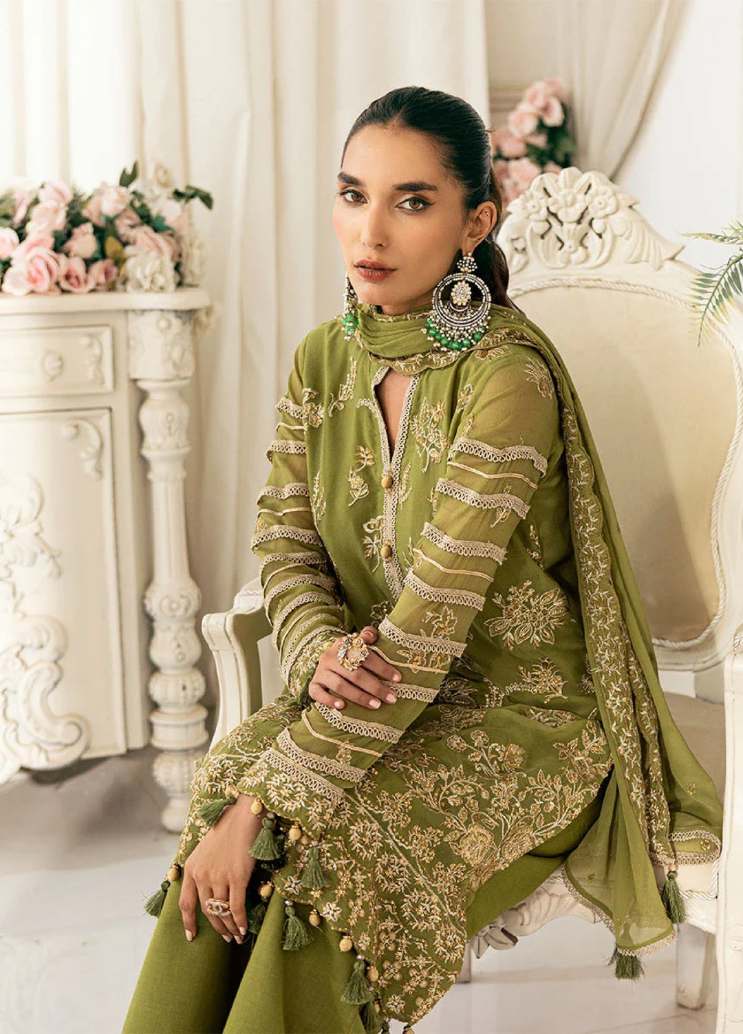 Signature by Salitex Embroidered Chiffon Suits Unstitched 3 Piece SUNS7CH030UT - Summer Collection