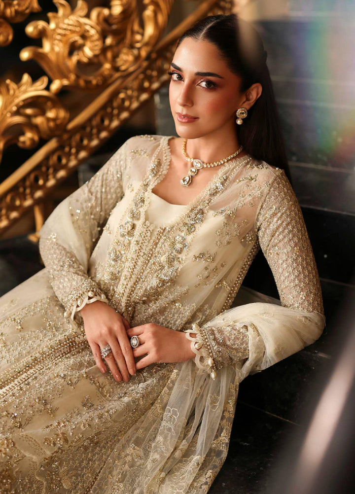 Stardom by Elaf Unstitched Luxury Formals Embroidered Organza 3 Piece Suits  EL25SF D-ESH-01 Celestia - Formal Collection