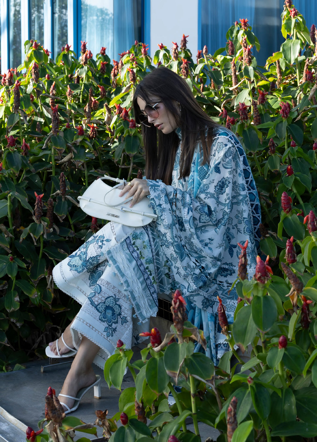 Santorini by Elaf Unstitched Lawn Printed 3 Piece Suit EL26US EPN-05 SURREAL - Summer Collection