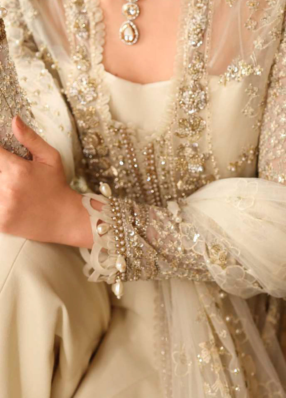 Stardom by Elaf Unstitched Luxury Formals Embroidered Organza 3 Piece Suits  EL25SF D-ESH-01 Celestia - Formal Collection