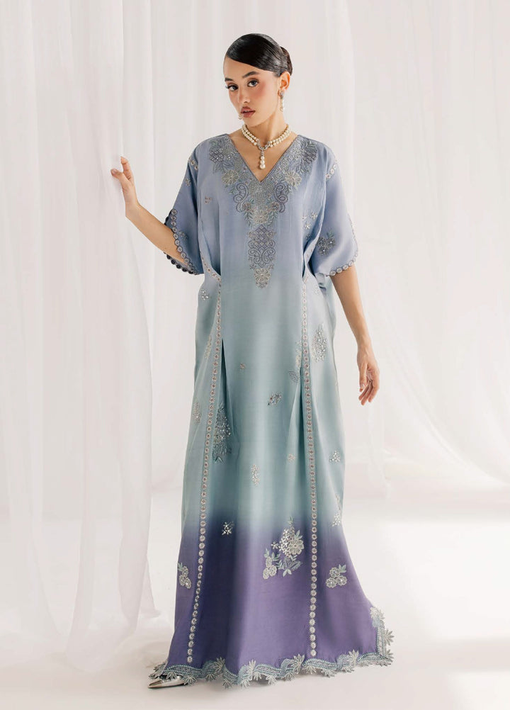 Nureh Women RTW Embroidered Raw Silk Kaftaan NU26RF NP-818 - Festive Collection