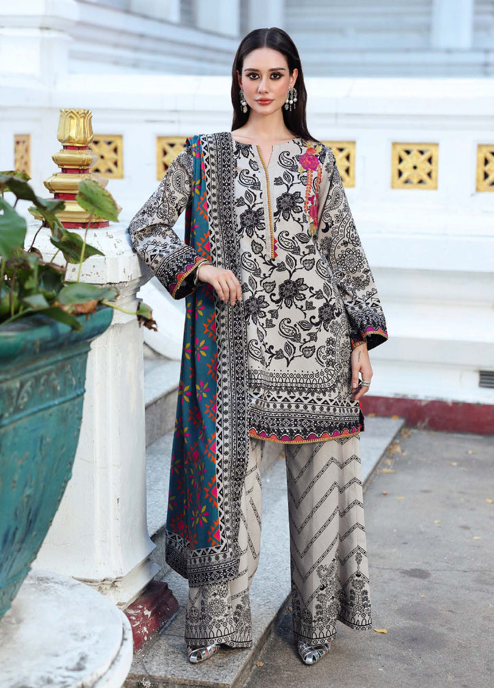 Combination by Charizma Unstitched Winter Collection Vol-02 Linen Printed 3 Piece Suits CZ25CW CCW6-19 - Winter Collection
