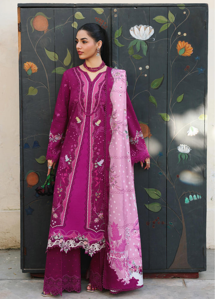 Qprints By Qalamkar Unstitched Linen Printed 3 Piece Suits QLM25PW QW-01 B Joris - Winter Collection
