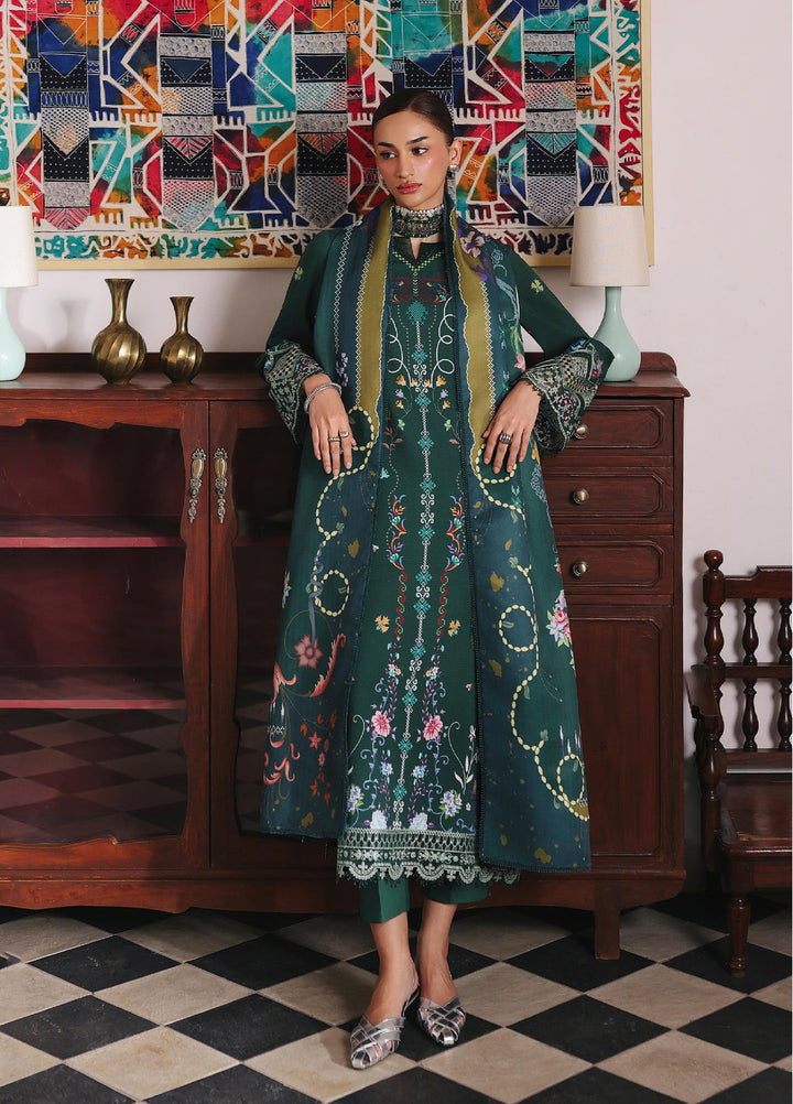 Qprints By Qalamkar Unstitched Linen Printed 3 Piece Suits QLM25PW QW-06 A Karla - Winter Collection