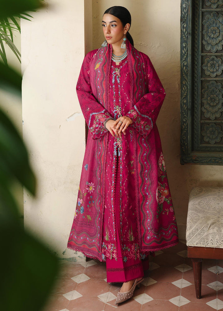 Qprints By Qalamkar Unstitched Linen Printed 3 Piece Suits QLM25PW QW-02 A Mirel - Winter Collection