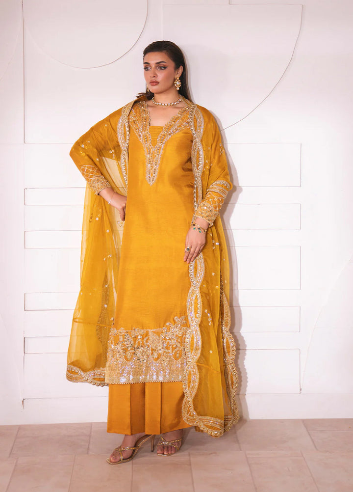 Luxe by Neeshay Pret Korean Raw Silk Solare - Festive Collection