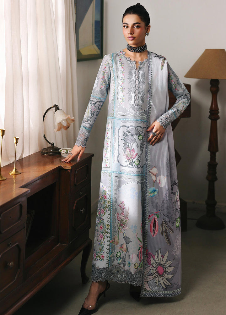 Qprints By Qalamkar Unstitched Linen Printed 3 Piece Suits QLM25PW QW-08 A Marla - Winter Collection