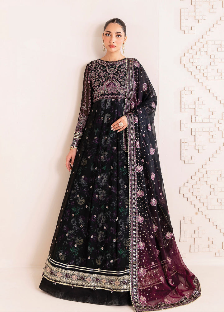 Xenia Formals Unstitched Embroidered Chiffon 3 Piece Suits XE25FU D-03 Nigira - Formal Collection