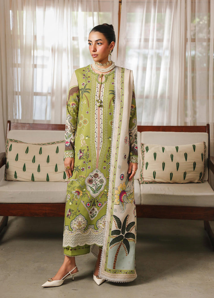 Qprints By Qalamkar Unstitched Linen Printed 3 Piece Suits QLM25PW QW-07 B Tahlia - Winter Collection