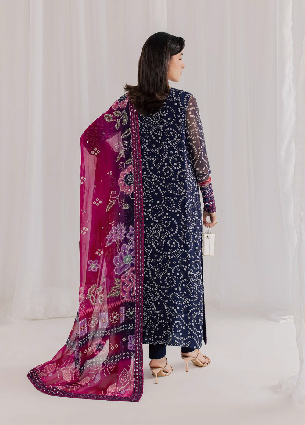 Nureh Women RTW Embroidered Chiffon 3 Piece Suit NU26RF NP-819 - Festive Collection