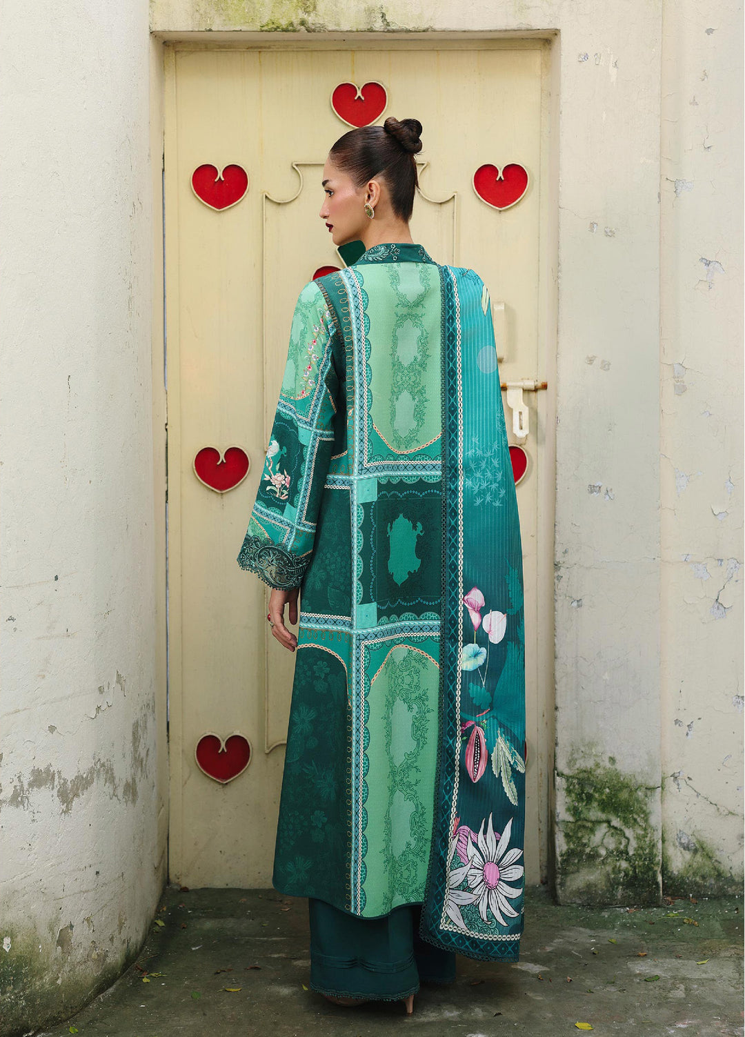 Qprints By Qalamkar Unstitched Linen Printed 3 Piece Suits QLM25PW QW-08 B Anika - Winter Collection