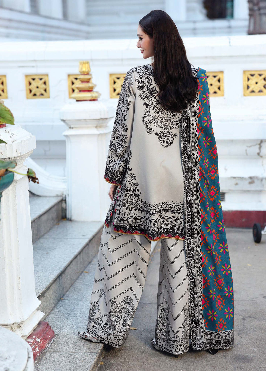 Combination by Charizma Unstitched Winter Collection Vol-02 Linen Printed 3 Piece Suits CZ25CW CCW6-19 - Winter Collection