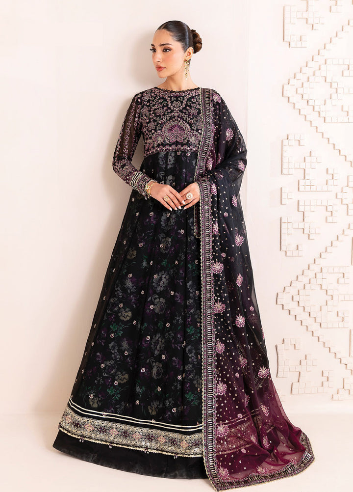 Xenia Formals Unstitched Embroidered Chiffon 3 Piece Suits XE25FU D-03 Nigira - Formal Collection