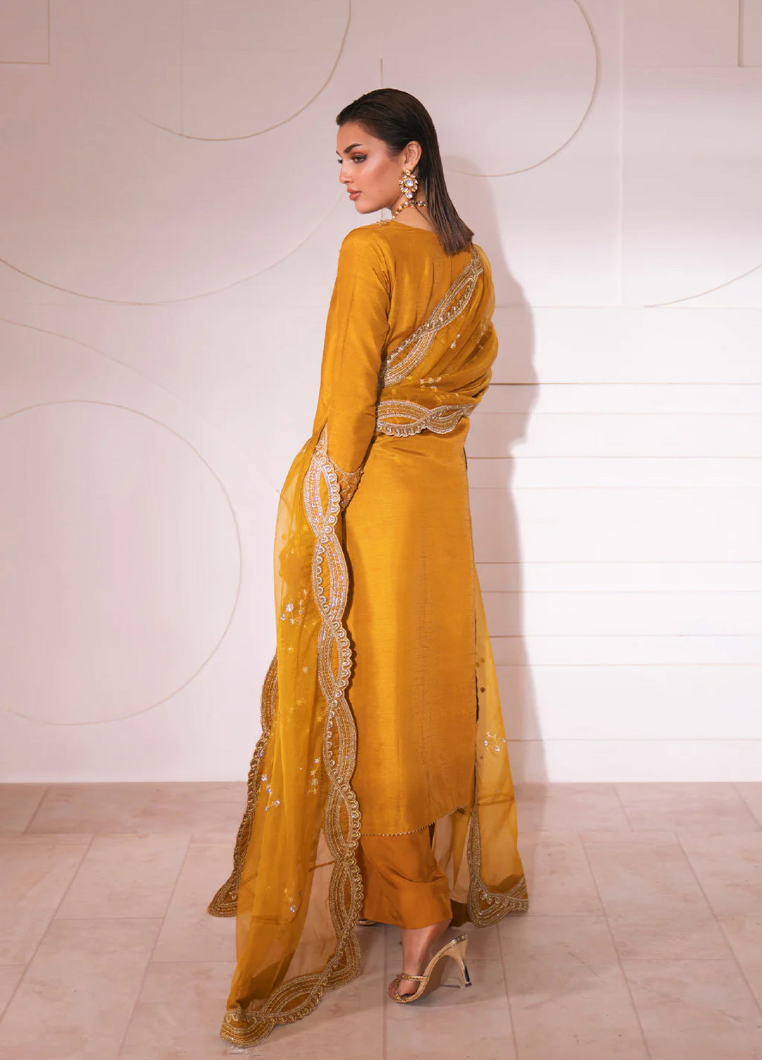 Luxe by Neeshay Pret Korean Raw Silk Solare - Festive Collection